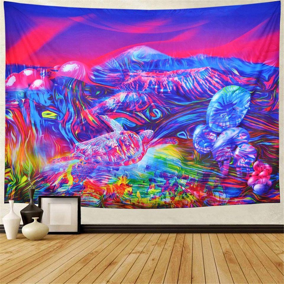 Irresistible Trippy Mountain Tapestry