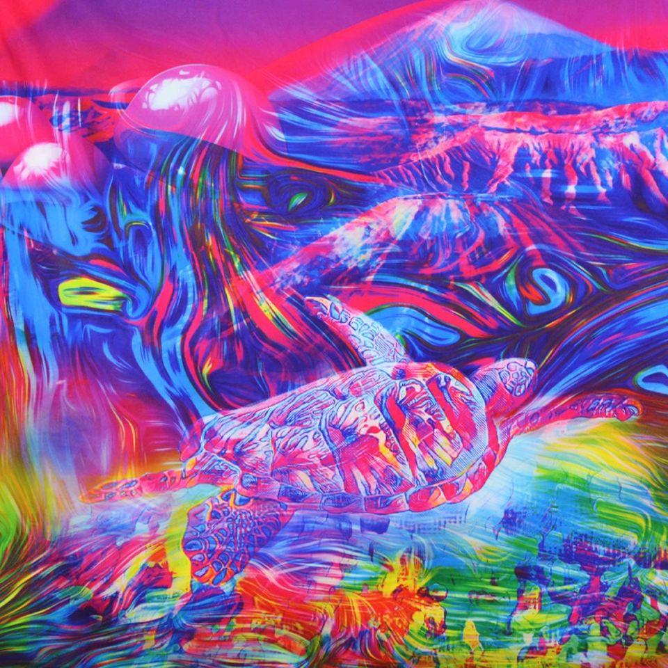 Irresistible Trippy Mountain Tapestry