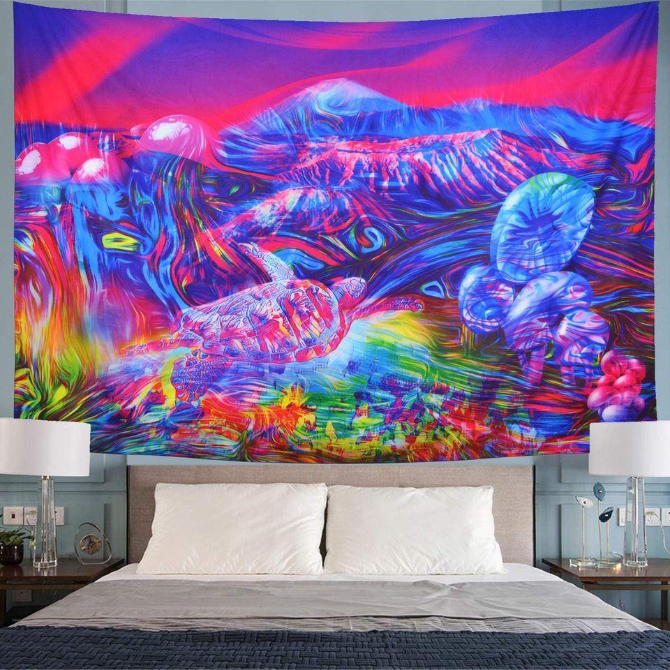 Irresistible Trippy Mountain Tapestry