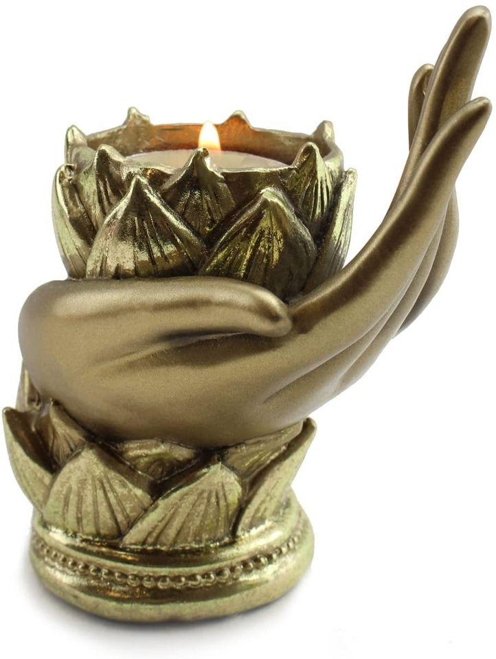 Lotus Gesture Hand Shape Candle Holder for Your Healthy Heart