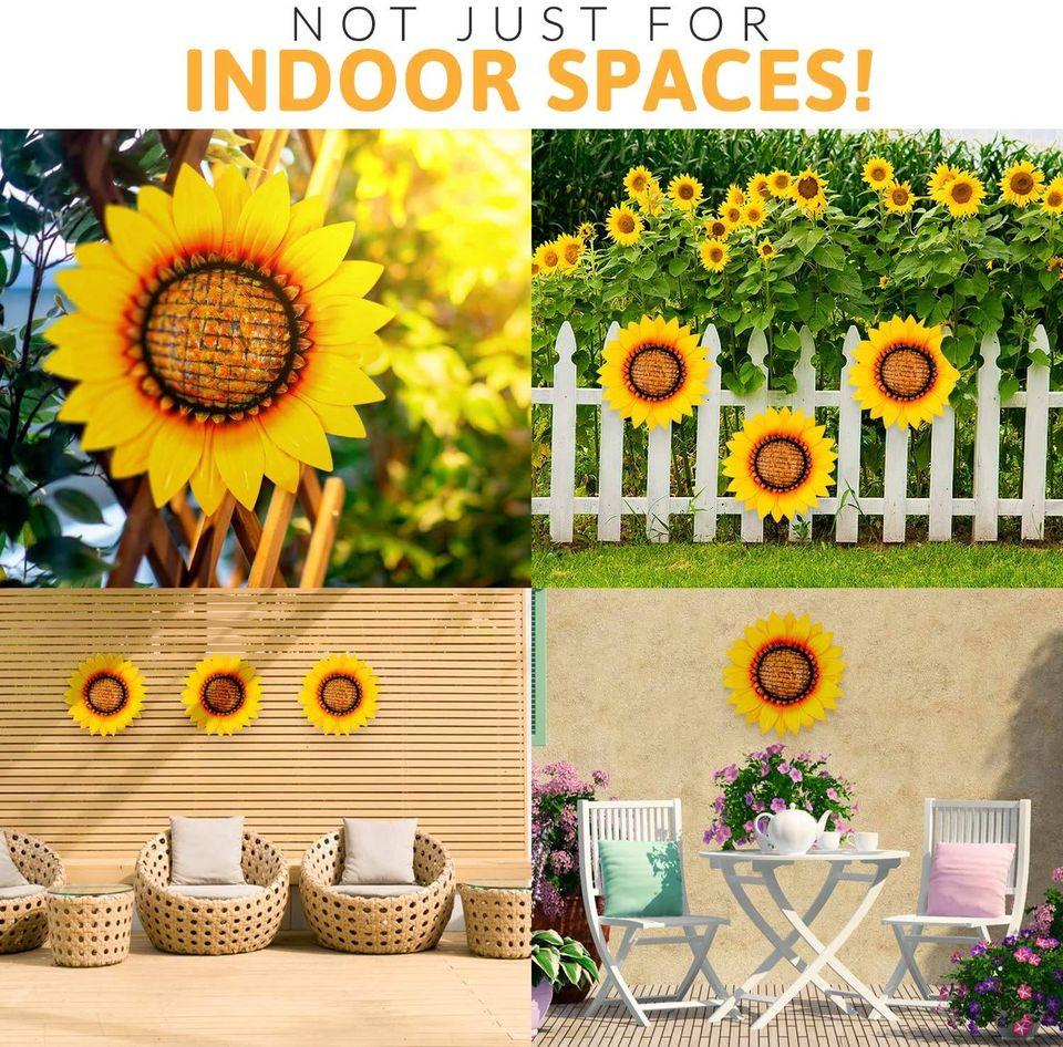 Beautiful Sunflower Metal Wall Art Décor