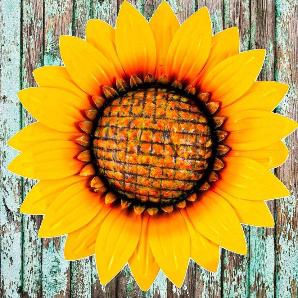 Beautiful Sunflower Metal Wall Art Décor