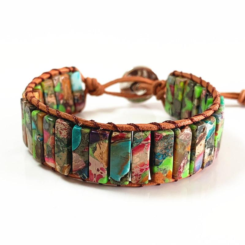 Handmade Retro Rope 7 Chakra Wrap Bracelet
