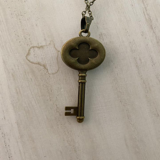 Alice In Wonderland Art Inspired Vintage Style Key Necklace