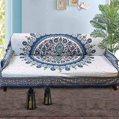Blue Mandala Sunflower BIG Tapestry