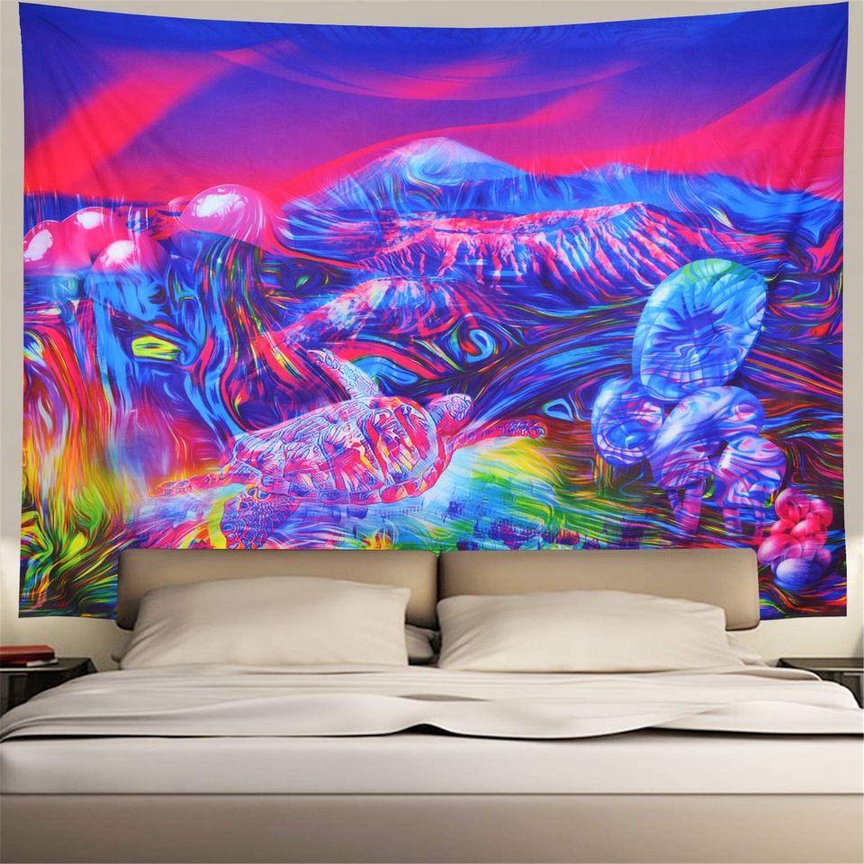 Irresistible Trippy Mountain Tapestry