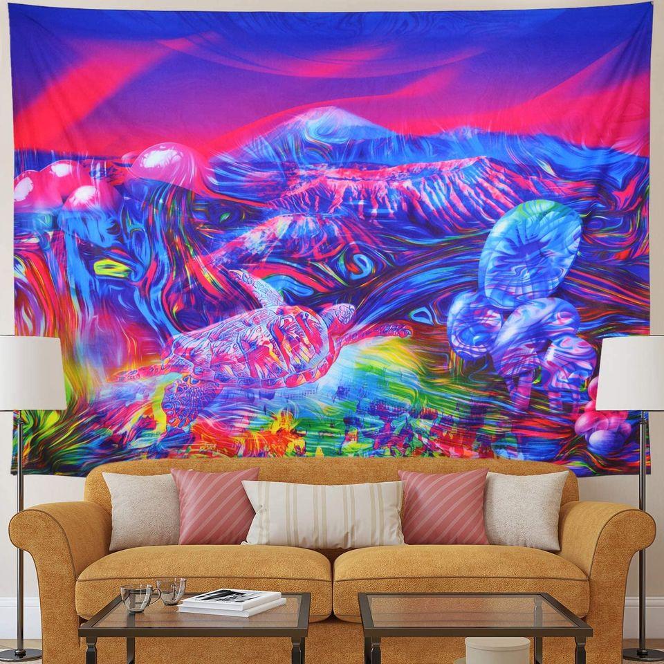 Irresistible Trippy Mountain Tapestry
