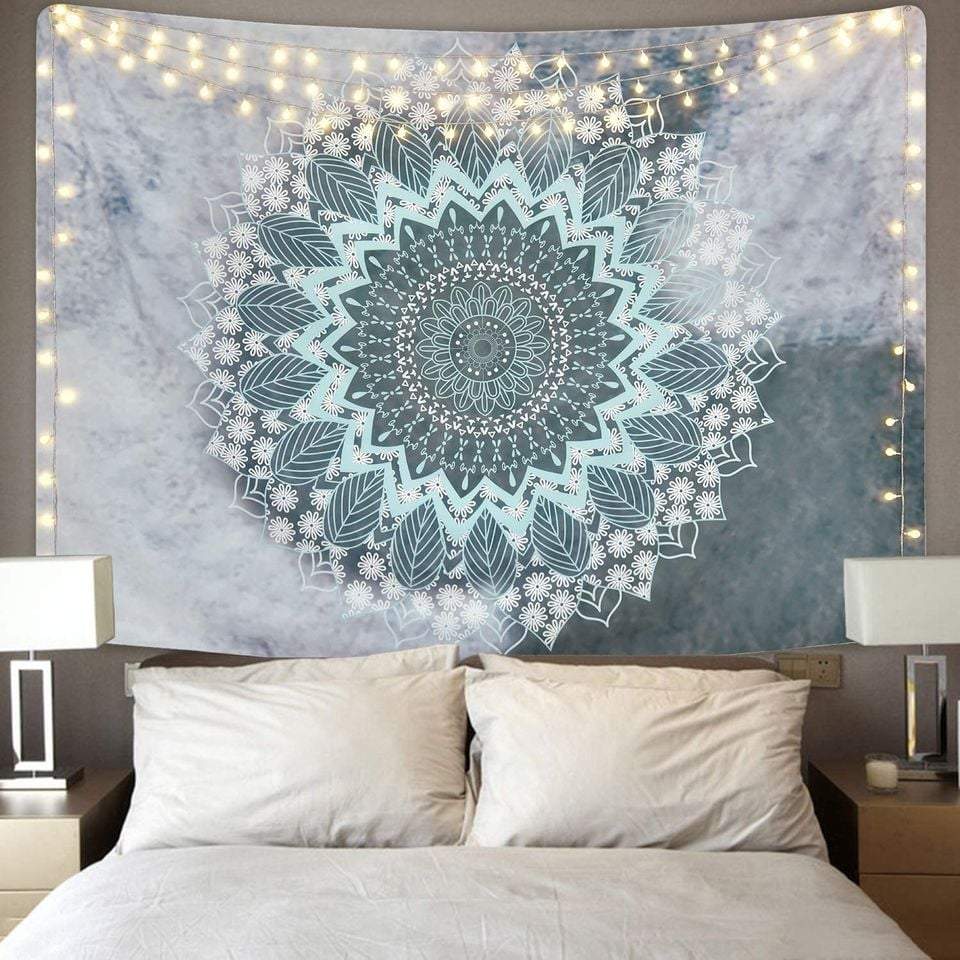 New Indian Hippie Mandala Bohemian Psychedelic Hanging Flower Tapestry