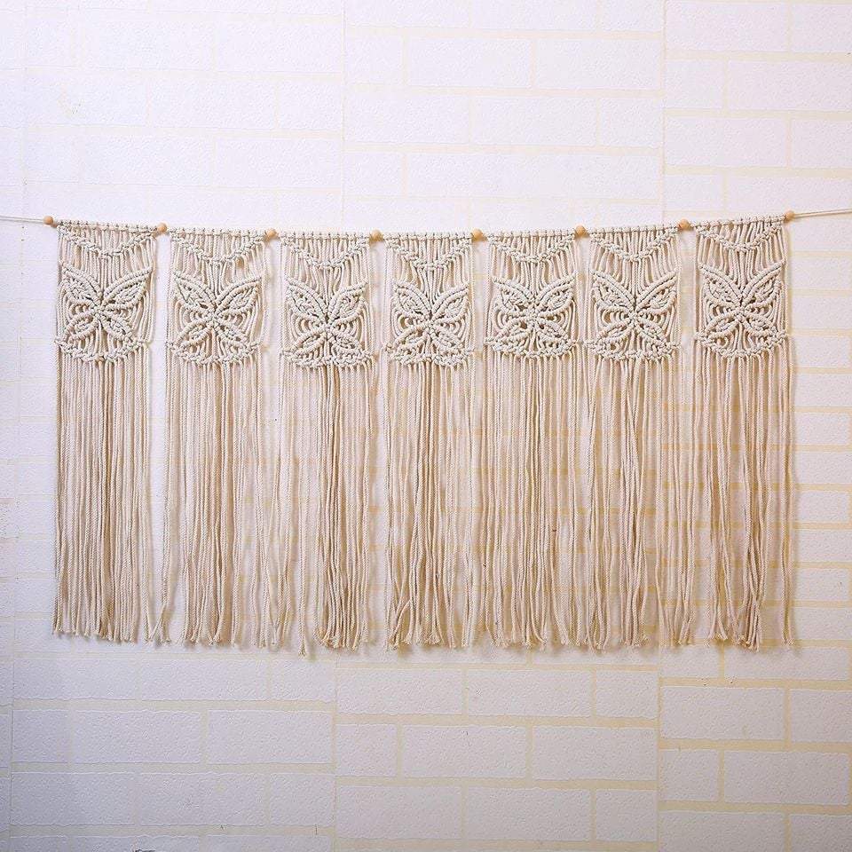 Gorgeous BOHO Butterfly Macrame Backdrop Wall Hanging