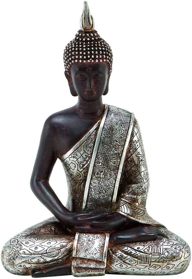 Blissful Thai Buddha Meditating Peace Harmony Statue