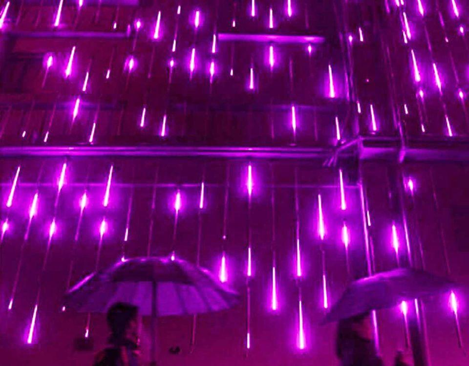 Bright Meteor Shower Rain Lights - Purple/Hot Pink