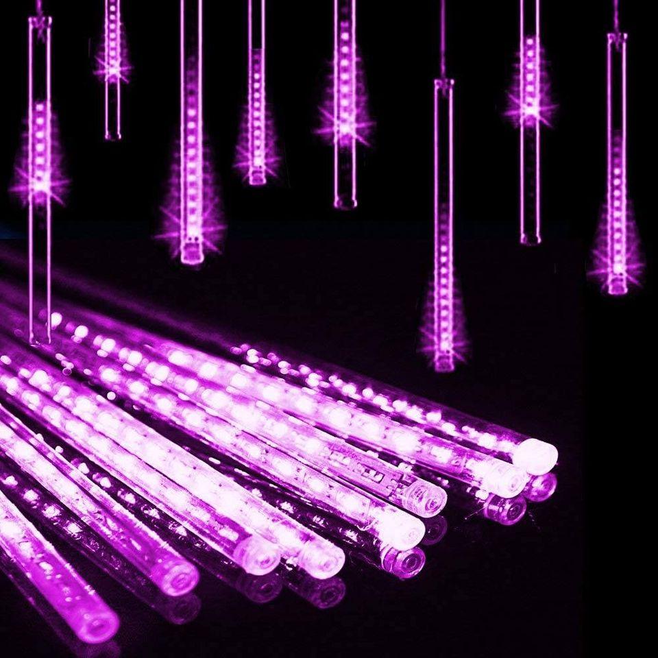 Bright Meteor Shower Rain Lights - Purple/Hot Pink