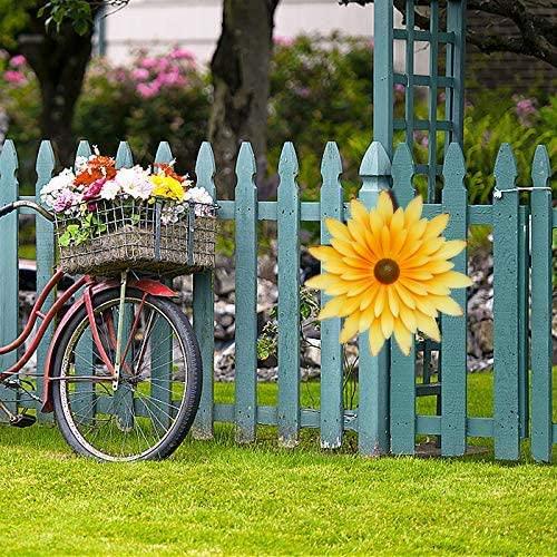 Lovely Yellow Metal Daisy Flower Wall Decor