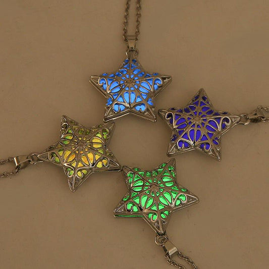 Luminous Vintage Hexagram Star (Glow In The Dark)