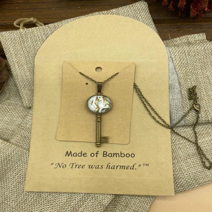 Alice In Wonderland Art Inspired Vintage Style Key Necklace