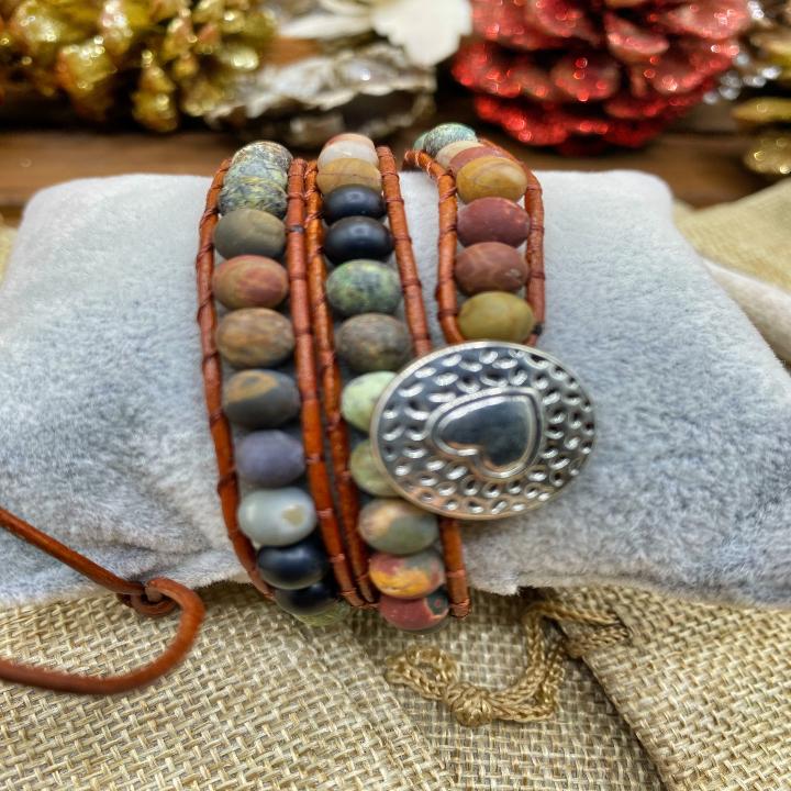 Handmade Bohemian Retro Rope Wrapped Earth Beads